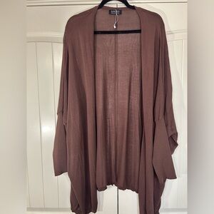 NWOT Bloomchic Lightweight Brown Cardigan. Size 22-24